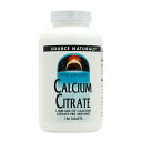 【送料無料】クエン酸カルシウム 1000mg 180粒 タブレット ソースナチュラルズ 健康【Source Naturals】Calcium Citrate 1000 mg, 180 Tablets