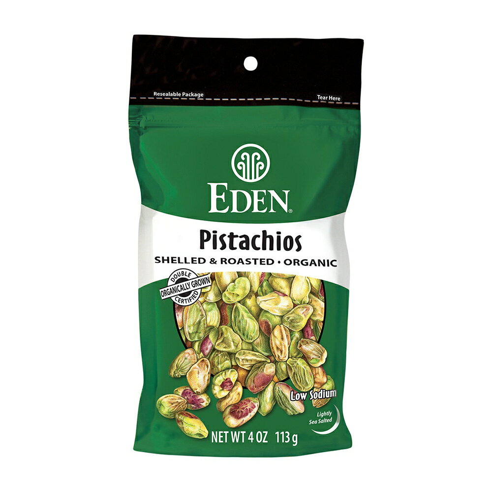 楽天VitaCafe【送料無料】 オーガニック ピスタチオ ドライロースト 113g エデンフード【Eden Foods】Organic Pistachios Shelled and Dry Roasted 4 oz