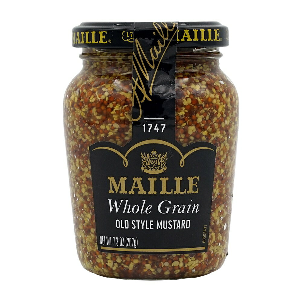 楽天VitaCafe【送料無料】 ホールグレイン 全粒 オールドスタイル マスタード 207g マイユ 料理 調味料【Maille】Old Style Mustard, Whole Grain 7.3 oz