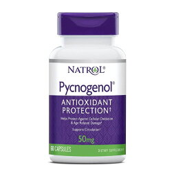 【送料無料】 ピクノジェノール 50mg 60粒 カプセル 美容 ナトロール【Natrol】Pycnogenol 50 mg 60 Capsules