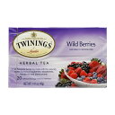 yz Chx[ n[oeB[ 20 eB[obO gCjO yTwiningszWild Berries Herbal Tea, 20 Tea Bags