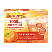  ビタミンC スーパー オレンジ 1000mg 30個入り パケット イマージェン-C アレイサー ドリンク 飲料【Emergen-C】Vitamin C, Super Orange 1000 mg, 30 Packets