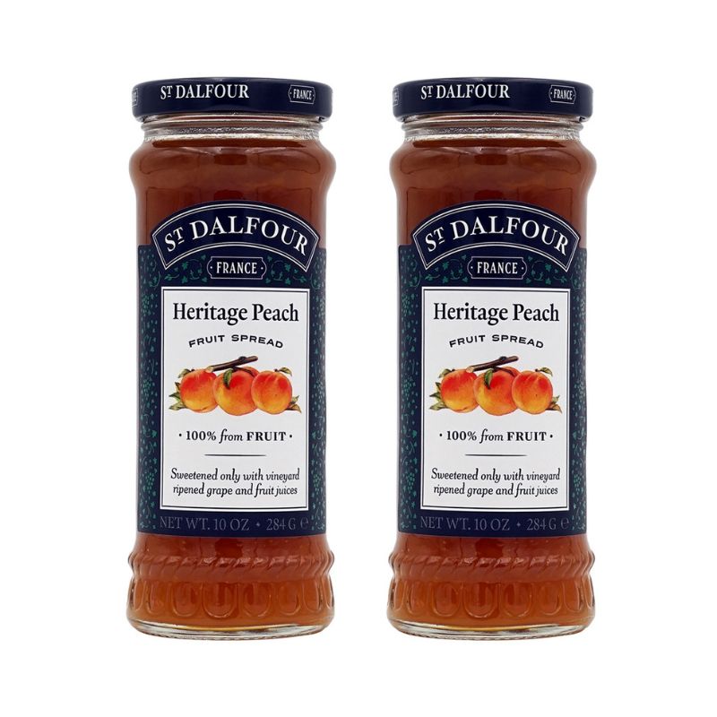 【送料無料】 2個セット ジャム フルーツ スプレッド ヘリテージ ピーチ 284g サンダルフォー【St. Dalfour】Fruit Spread Heritage Peach, 10 oz