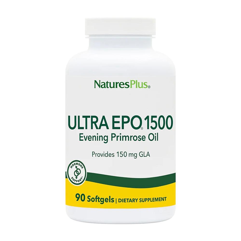 【送料無料】 ウルトラEPO 1500mg 月見草オイル 90粒 ソフトジェル ネイチャーズプラス【Natures Plus】Ultra EPO 1500 Evening Primrose Oil, 90 Softgels