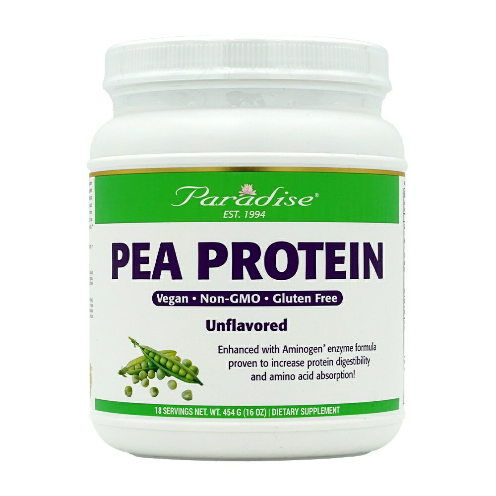 【送料無料】 ピープロテイン エンドウ豆 プロテイン 454g アンフレーバー 無味 パラダイスハーブ スポーツ トレーニング【Paradise Herbs】Pea Protein Unflavored 18 Servings, 16 oz