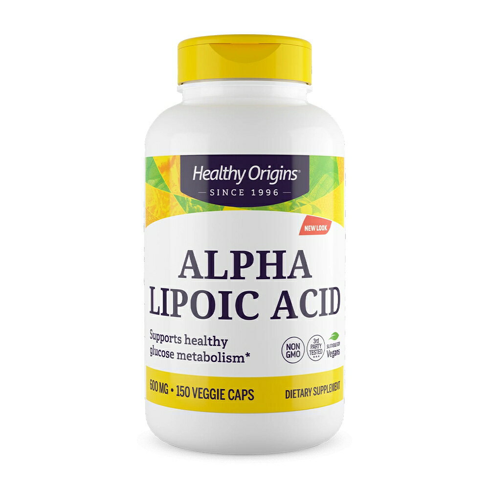 【送料無料】 ヘルシーオリジンズ アルファリポ酸 600 mg 150 カプセル【Healthy Origins】Alpha Lipoic Acid 600 mg 150 capsules
