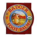 【送料無料】 オーガニックフットバーム ペパーミント&ティーツリー 56g 足用 かかと バジャー【Badger】Organic Foot Balm Peppermint & Tea Tree 2 oz 1