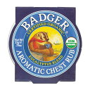 【送料無料】 オーガニック アロマティックチェストラブ ユーカリ&ミント 21g バジャー【Badger】Organic Aromatic Chest Rub Eucalyptus & Mint 0.75 oz