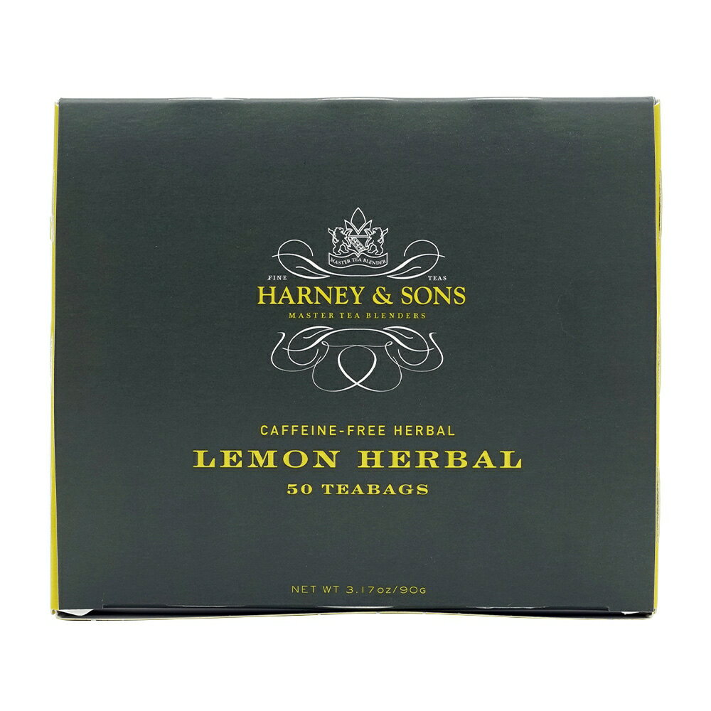  ハーニー＆サンズ カフェインフリー レモンハーバル 50個 ティーバック Lemon Herbal 50 teabags 3.57 oz