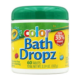 【送料無料】 バスドロップズ 入浴剤 60粒 102g クレヨラ バス用品 お風呂【Crayola】Shaker Bath Dropz 60Tablets