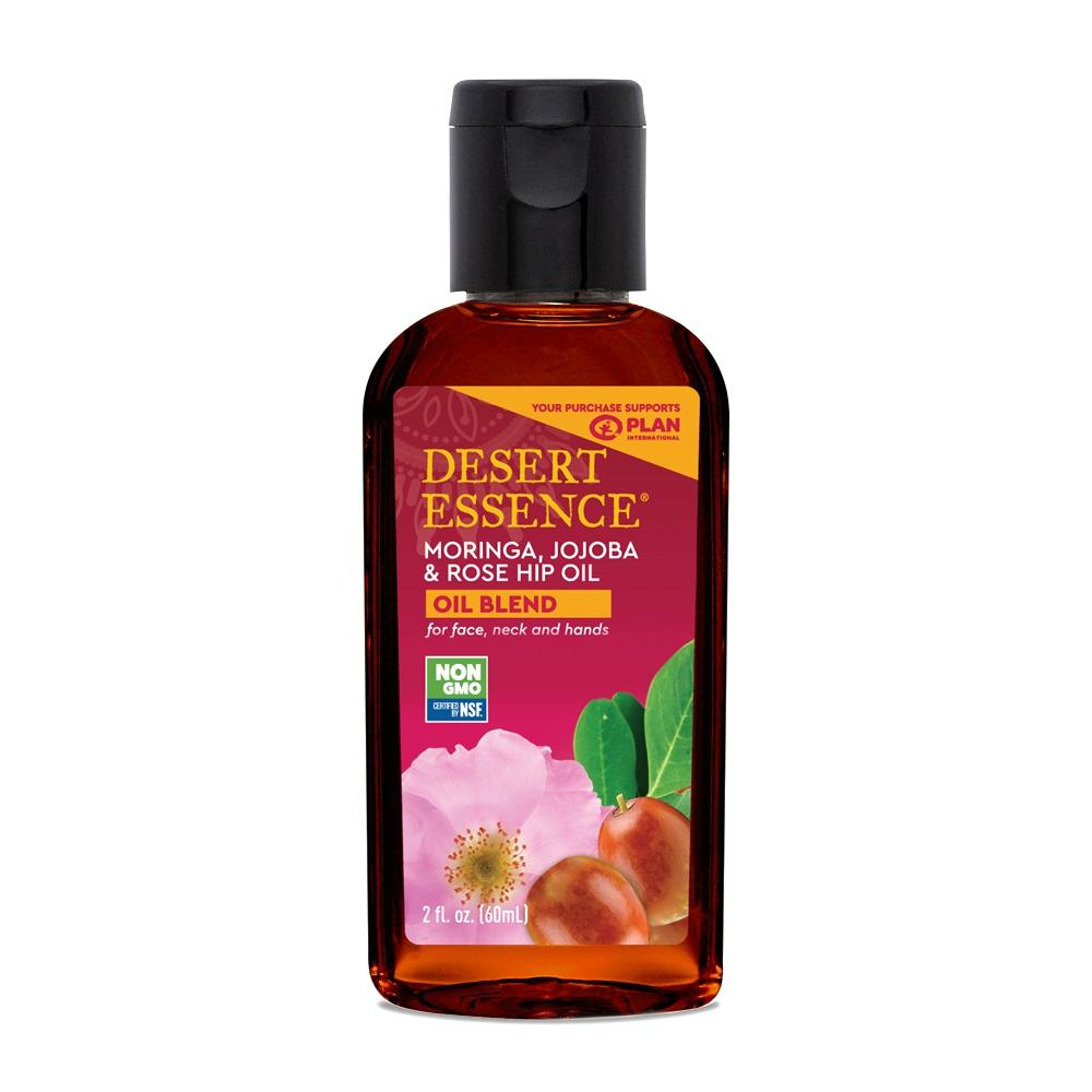 【送料無料】 モリンガ ホホバ＆ローズヒップオイル 60ml デザートエッセンス 美容【Desert Essence】Moringa Jojoba & Rose Hip Oil Blend, 2 fl oz