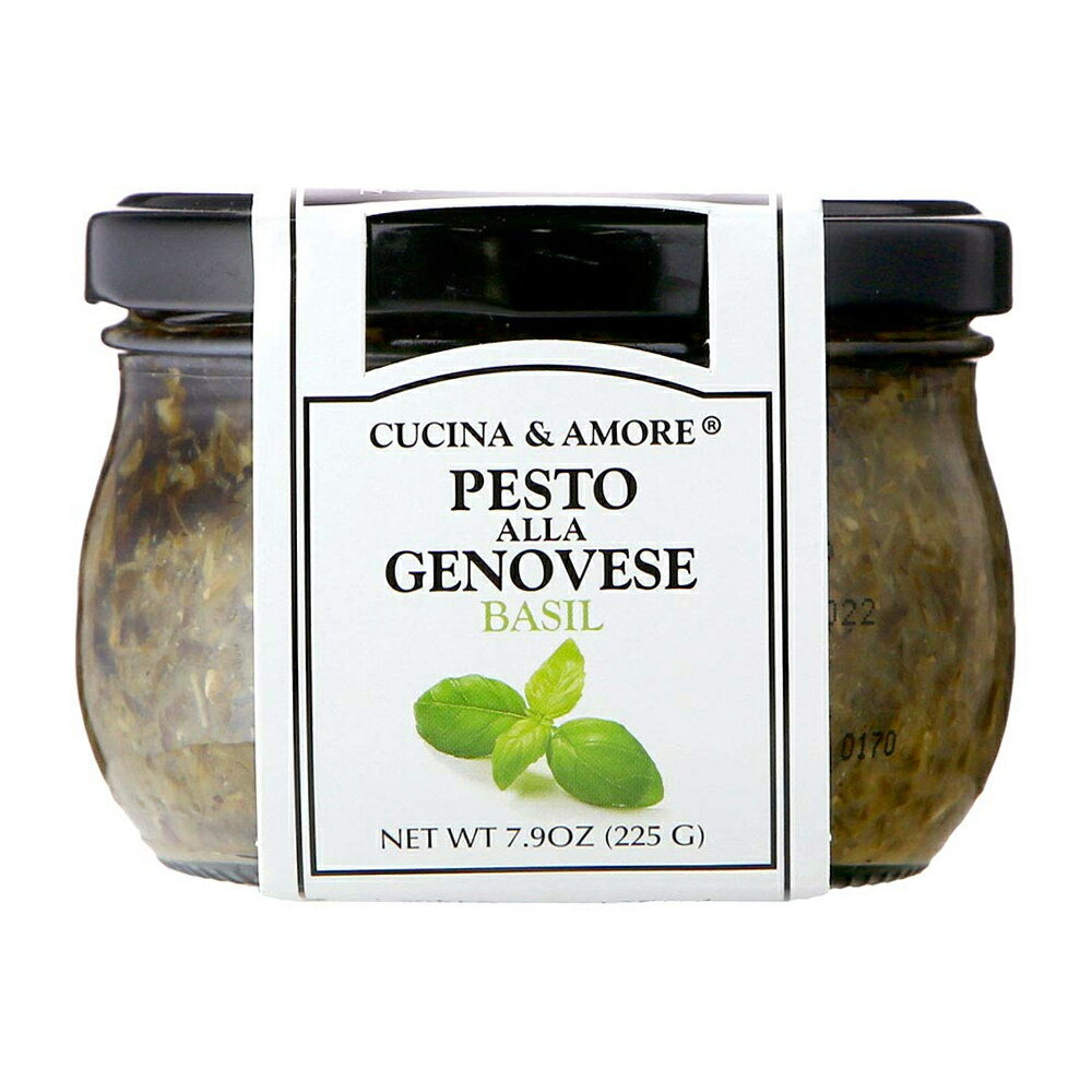 【送料無料】 ジェノベーゼ ペスト バジル 225g クシナアモ 料理 調味料【Cucina & Amore】Pesto Alla Genovese, Basil Pesto 7.9 oz