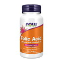 【送料無料】 ナウフーズ 葉酸 with ビタミンB-12 800 mcg 250 粒【Now Foods】Folic Acid with Vitamin B-12 800 mcg 250 Tablets