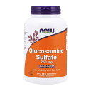 【送料無料】 グルコサミン硫酸塩 750mg 240粒 ベジカプセル ナウフーズ【Now Foods】Glucosamine Sulfate 750 mg, 240 Veg Capsules