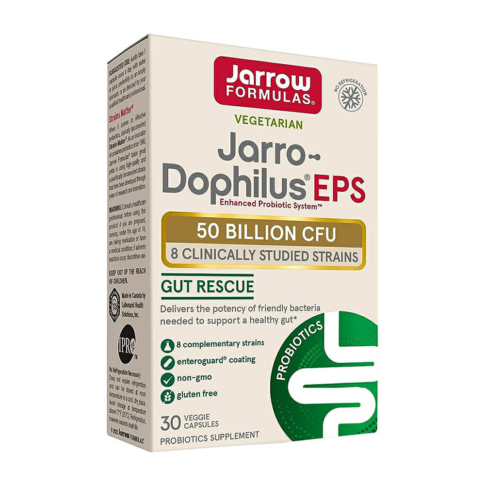 ̵  ɥե륹 EPS ץХƥ 500 30γ ٥ץ եߥ ٥ꥢJarrow FormulasVegetarian Jarro-Dophilus EPS Probiotics 50 Billion CFU, 30 Veggie Capsules