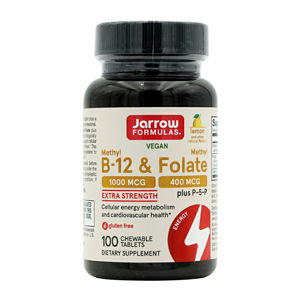 ̵ B-12ջ P-5-P ӥߥB6 ̣ 100γ 奢֥륿֥å եߥ饺Jarrow FormulasMethyl B-12 & Methyl Folate Plus P-5-P (Vitamin B6) Lemon Flavor