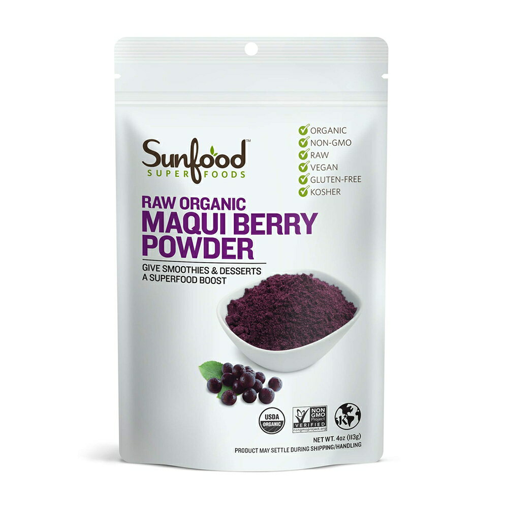 yz [I[KjbN }Lx[pE_[ 113g Tt[h  I[KjbN pE_[  Hi X[p[t[hySunfoodzRaw Organic Maqui Berry Powder, 4 oz