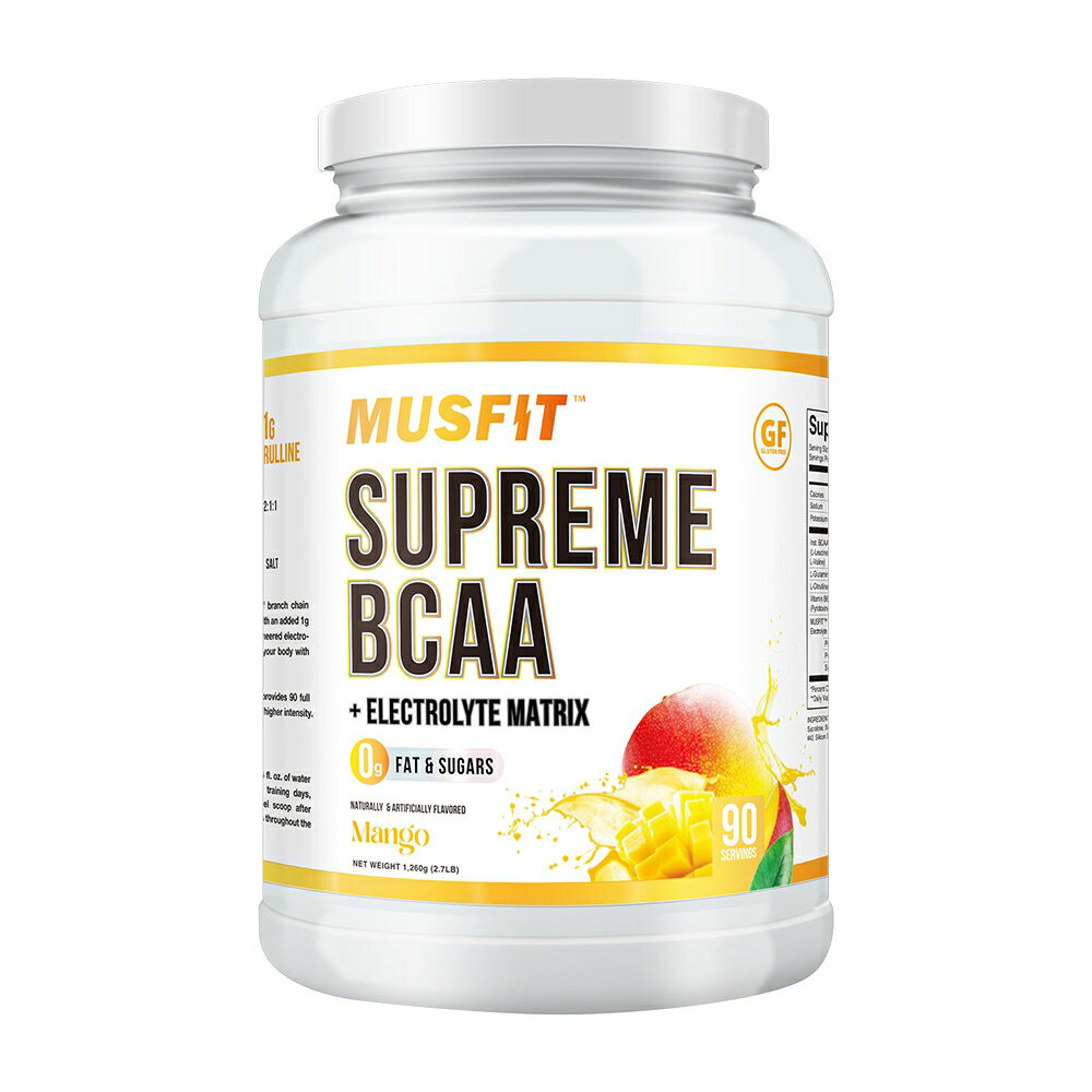  シュプリーム BCAA +電解質 マトリックス パウダー マンゴー 90回分 1.26kg マスフィットSupreme BCAA + Electrolyte Matrix Powder Mango 90 Servings, 2.7 lb