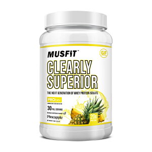 【送料無料】 ホエイプロテイン アイソレート パウダー パイナップル 30杯分 750g マスフィット【Musfit】Clearly Superior Whey Protein Isolate Powder Pineapple 30 Servings, 1.65 lb