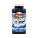 【送料無料】 カールソンラボ スーパーオメガ3 1200mg 250粒 ソフトジェル DHA EPA【Carlson Labs】Super Omega-3 Gems 1200 mg 250 Softgel