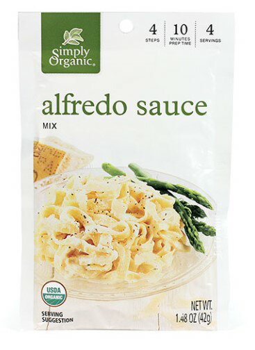 【送料無料】 アルフレッドソース 42g シンプリーオーガニック【Simply Organic】Alfredo Seasoning Mix 1.48 oz