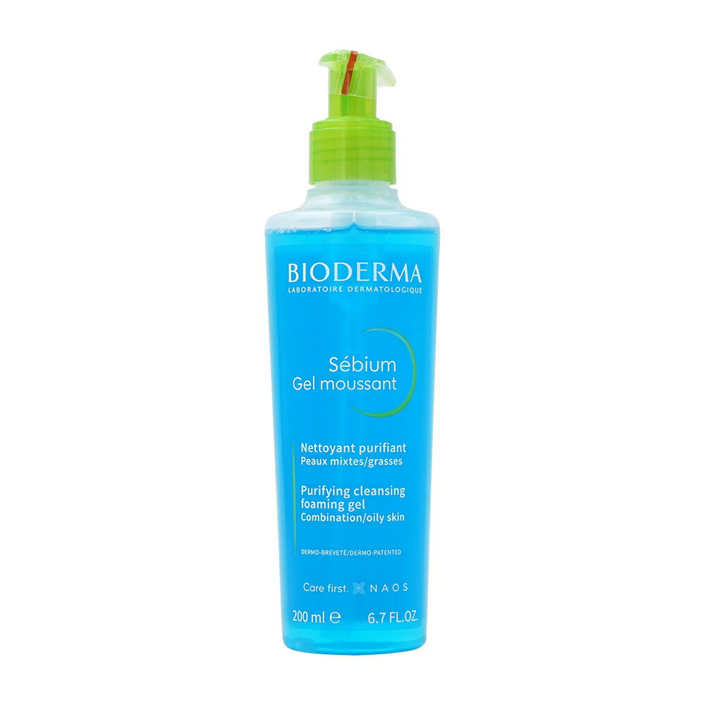  セビウム ジェル クレンジング フォーミングジェル 200ml ビオデルマSebium Gel Moussant Purifying Cleansing Foaming Gel、6.7 fl oz