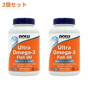 【送料無料】 2個セット ウルトラオメガ3 180粒 DHA&EPA ソフトジェル ドコサヘキサエン酸 エイコサペンタエン酸 オメガ3 ナウフーズ【Now Foods】Ultra Omega-3 180 Softgels