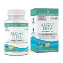 【送料無料】 アルジー DHA 500mg 60粒 ソフトジェル ノルディックナチュラルズ【Nordic Naturals】Algae DHA Omega-3 500 mg, 60 Softgels