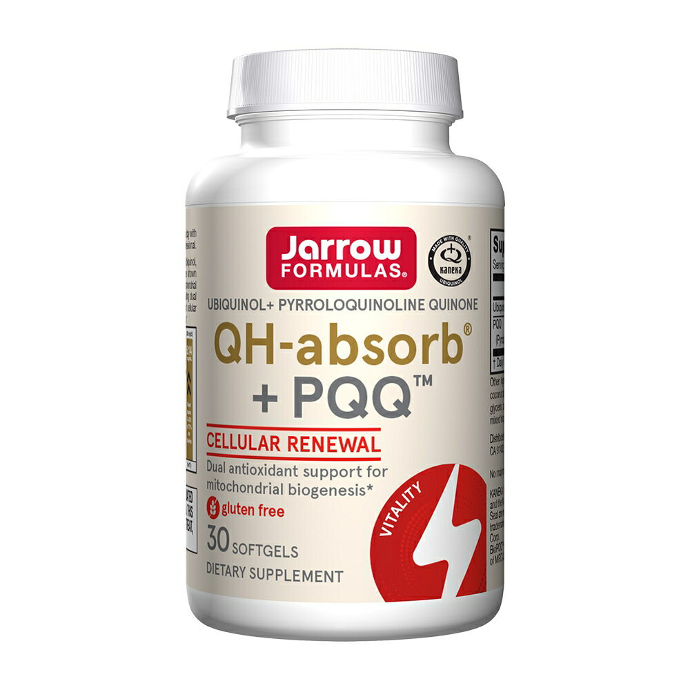  ジャローフォーミュラズ ユビキノール QH + PQQ 300 ソフトジェルUbiquinol QH + PQQ 30 Softgels