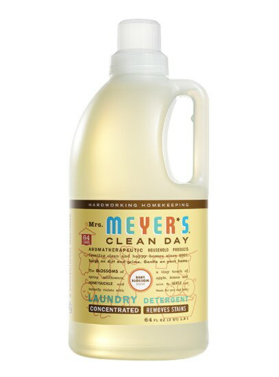 【送料無料】 洗濯洗剤 ベビーブロッサム 1.8L ミセスマイヤーズ【Mrs.Meyer's】Laundry Detergent Baby Blossom Scent 64fl oz