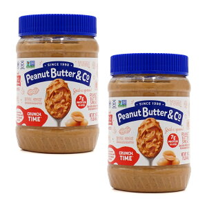【送料無料】 ピーナッツバター＆コー ピーナッツバター クランチ 454g 2個セット【Peanut Butter & Co】Peanut Butter Spread Crunch Time 16 oz 2set