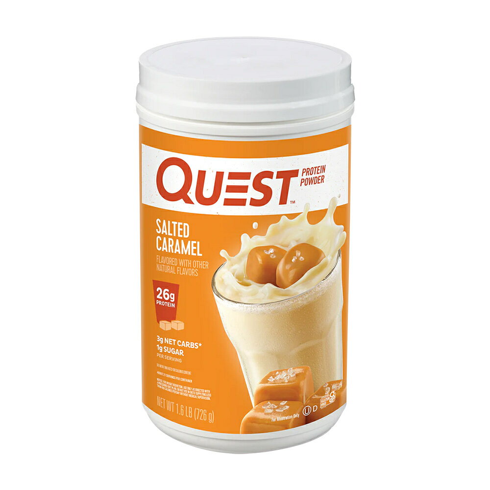 ̵ۥץƥѥ  21ʬ 726g ȥ˥塼ȥꥷ ƥե꡼ ݡ ȥ졼˥ 򹯡Quest NutritionProtein Powder Salted Caramel 21 Servings 1.6 lb