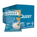 【送料無料】プロテインチップス ランチ味 8袋×2 トルティーヤ スタイル クエストニュートリション【Quest Nutrition】Tortilla Style Protein Chips Ranch 16 packs