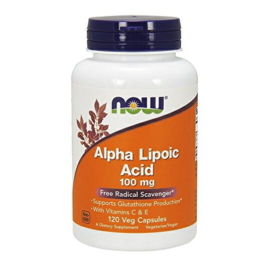 【送料無料】 ナウフーズ アルファリポ酸 100mg 120粒【Now Foods】Alpha Lipoic Acid 100mg 120cap