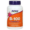 【送料無料】 ナウフーズ ビタミンB-100 100 ベジカプセル【Now Foods】Vitamin B-100 100 Veg Capsules