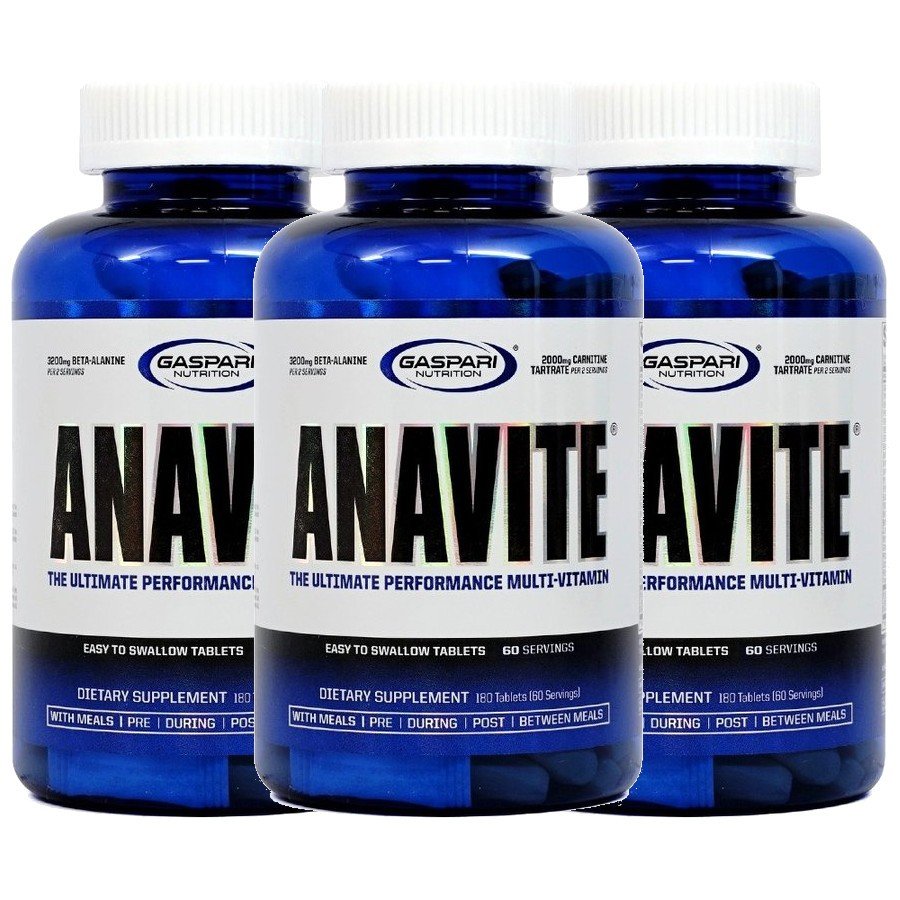 ★送料無料★ガスパリニュートリション アナバイト 180錠 3個セット【GASPARI NUTRITION】ANAVITE 180 Tablets 3 set