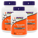  ナウフーズ L-チロシン 500mg 120粒 3個セット L-Tyrosine 500 mg 120 Capsules 3set