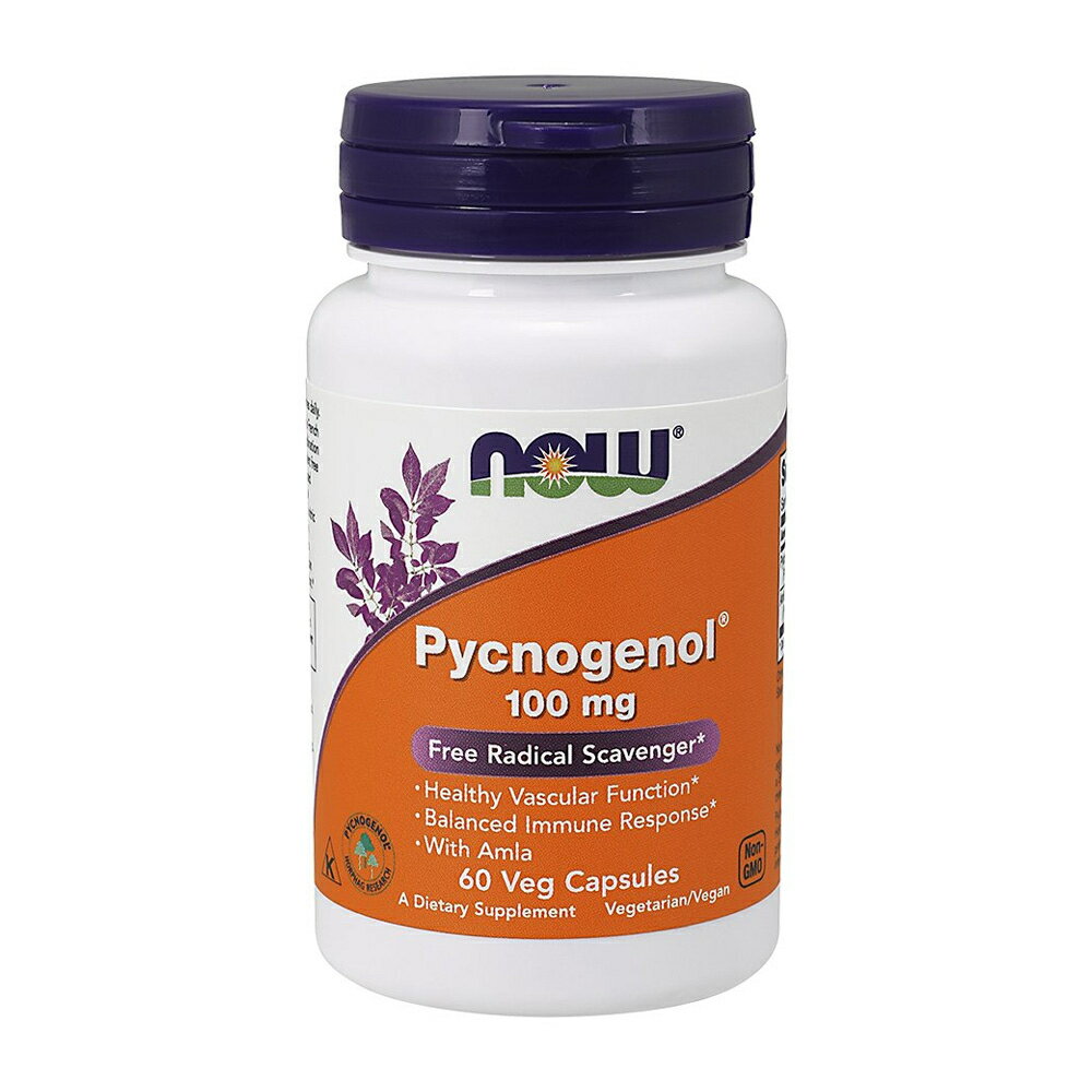 【送料無料】 ナウフーズ ピクノジェノール 100mg 60粒 ベジカプセル【Now Foods】Pycnogenol 100mg 60 VegCapsules