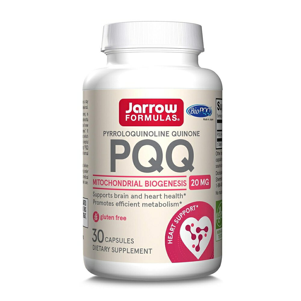 ̵ PQQ ԥΥ󥭥Υ 20mg 30γ ץ եߥ饺  ơJarrow FormulasPQQ (Pyrroloquinoline Quinone) 20 mg, 30 Capsules