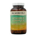 【送料無料】 ビタミンB コンプレックス ベンフォチアミン配合 180粒 カプセル ドクターメルコラ【Dr. Mercola】Vitamin B Complex with Benfotiamine, 180 Capsules