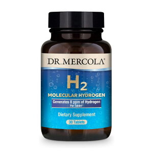 【送料無料】 H2 水素分子 80mg 30粒 タブレット ドクターメルコラ マグネシウム【Dr. Mercola】H2 Molecular Hydrogen 8 ppm 30 Tablets