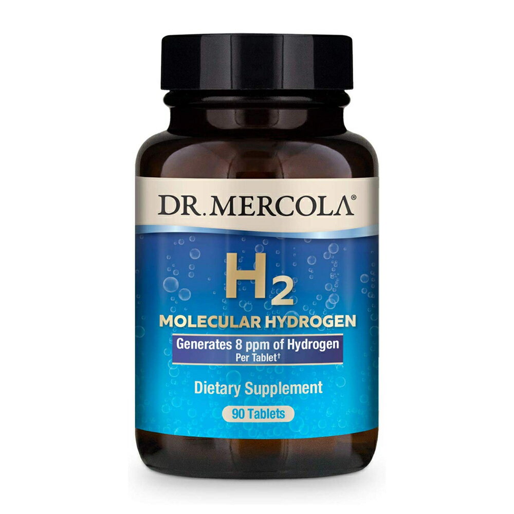 【送料無料】 H2 水素分子 90粒 タブレット ドクターメルコラマグネシウム【Dr. Mercola】H2 Molecular Hydrogen 8 ppm, 30 Tablets
