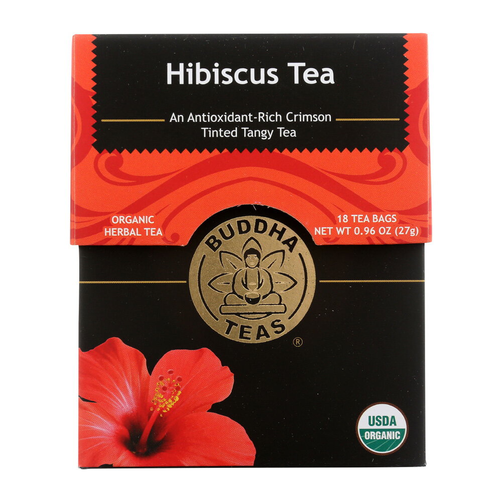 yzI[KjbN n[ueB[ nCrXJXeB[ 18 eB[obN ub_eB[  hN eB[^C g ~yBuddha TeaszOrganic Herbal Tea Hibiscus Tea, 18 Tea Bags