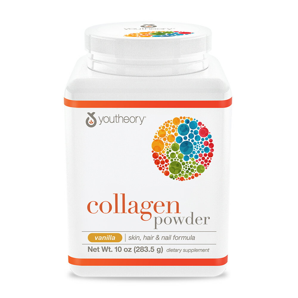 【送料無料】 コラーゲン パウダー バニラ味 283.5g ユーセオリー【Youtheory】Collagen Powder Vanilla, 10 oz