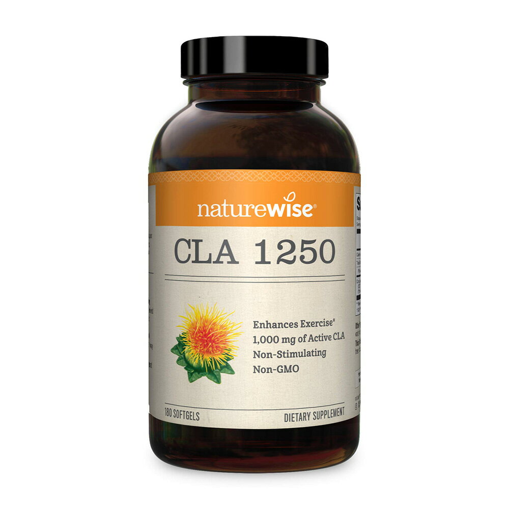 【送料無料】 CLA 1250mg 180粒 ソフトジェル ネイチャーワイズ 共役リノール酸【Nat ...