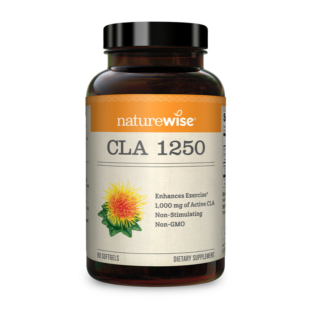 【送料無料】CLA 共役リノール酸 1250mg 90粒 ソフトジェル ネイチャーワイズ【Natur ...