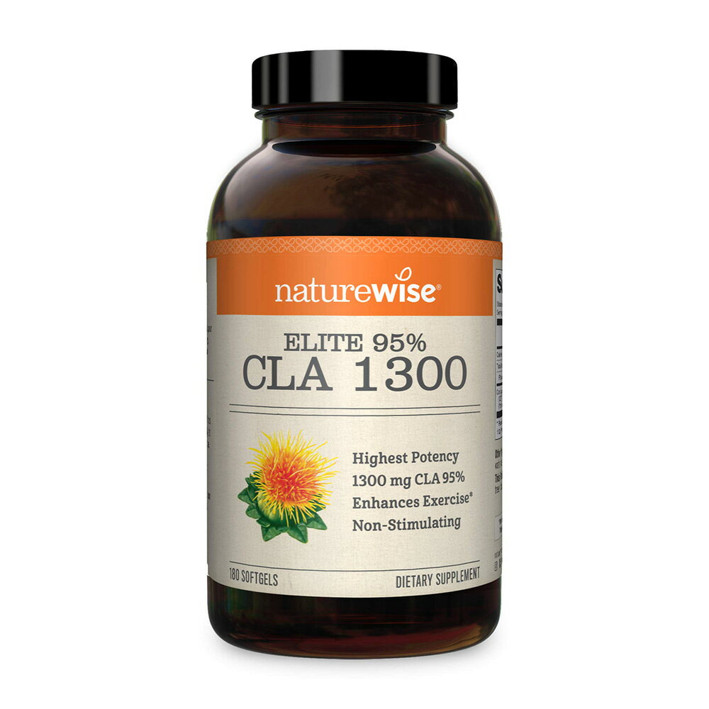 【送料無料】 CLA 1300mg 180粒 ソフトジェル ネイチャーワイズ 共役リノール酸【Nat ...