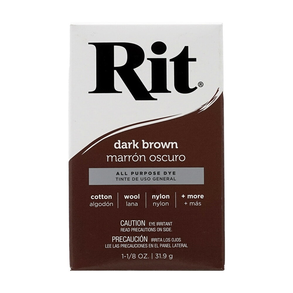 楽天VitaCafe【送料無料】 多目的染料 パウダー ダークブラウン 31.9g リットダイ 万能【Rit Dye】All Purpose Dye Powder Dark Brown, 1.125 oz