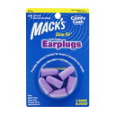 【送料無料】 耳栓 オリジナル スリムフィット ソフトフォーム イヤープラグ 3ペア 3組 紫 パープル マックス【Mack's】Slim Fit Soft Foam Earplugs, 3 Pair