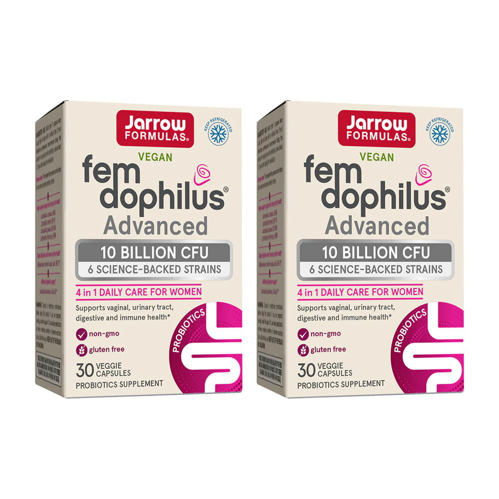 ̵2ĥå եɥե륹 ɥХ  100 CFU ﲹݴ 30γ ٥ץ եߥ饺Jarrow FormulasFem Dophilus Advanced Probiotics 10 Billion CFU